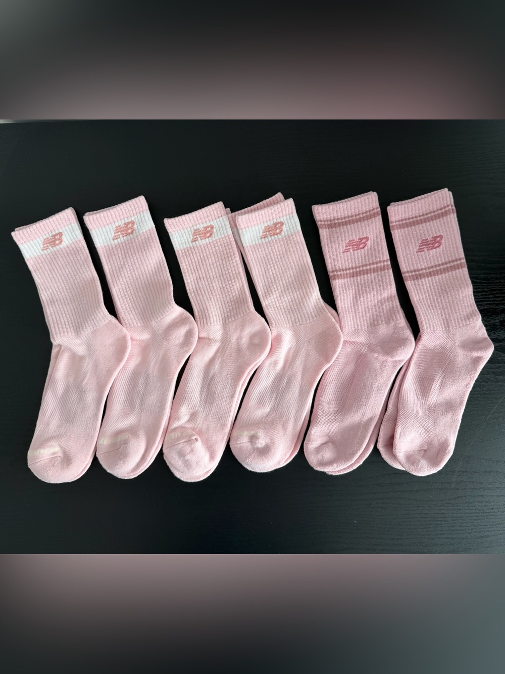 NB Crew Athletic Socks in Light Pink